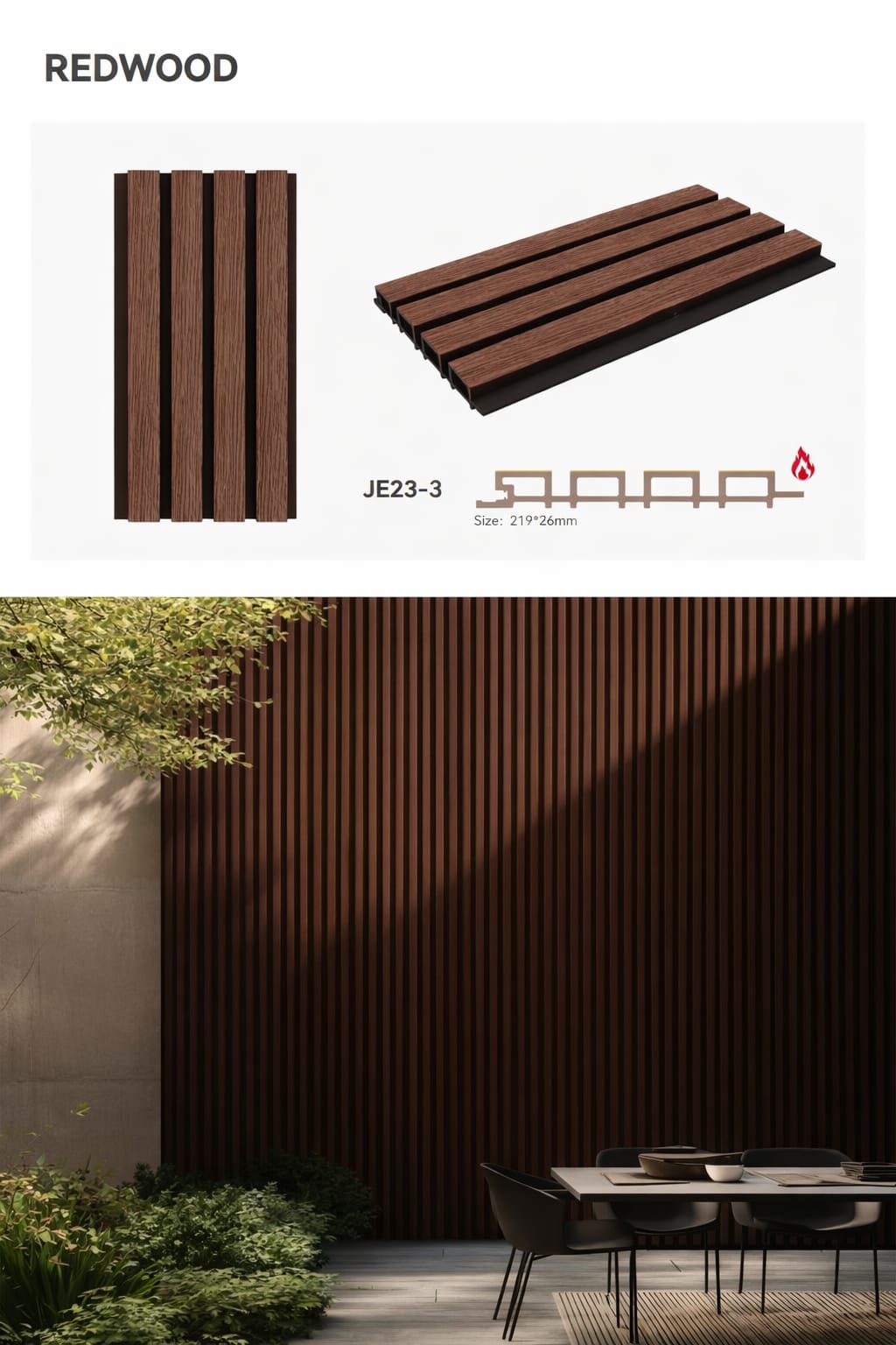 Wpc External Ceiling Cladding WPC External Cladding | Weather-Resistant Wall Panels | Build Q Traders